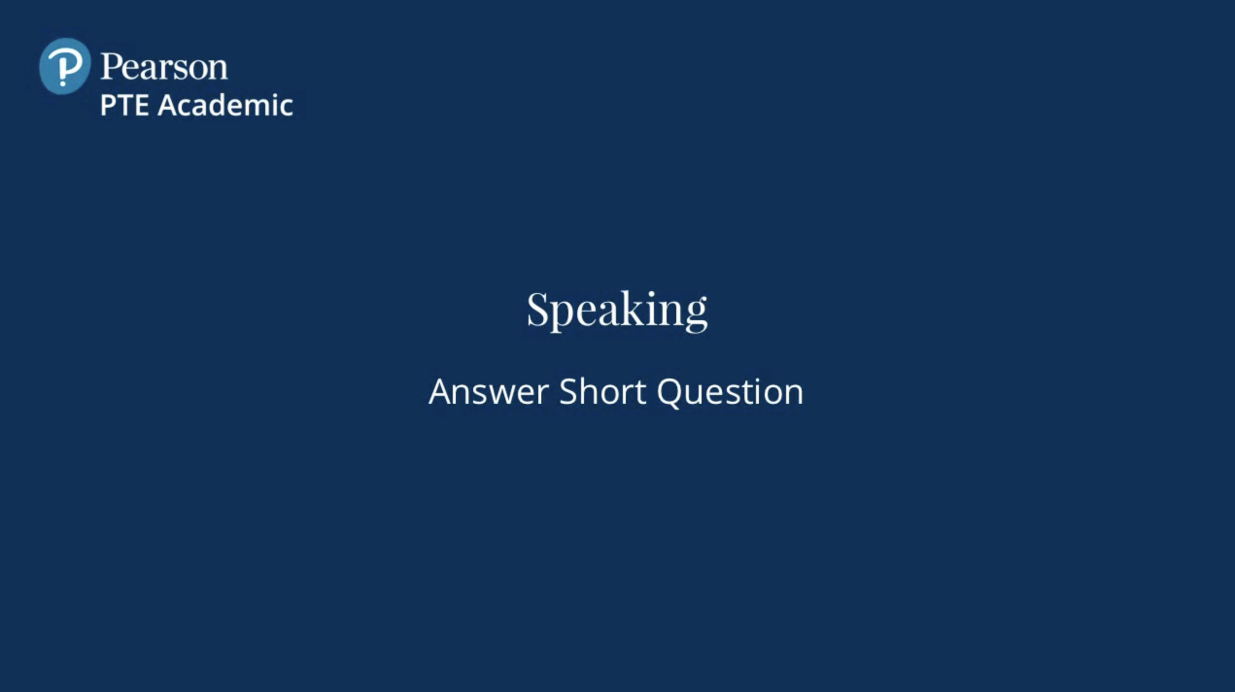 Answer Short Question 题型介绍